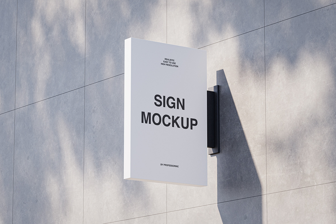 Shop Sign Mockup Set