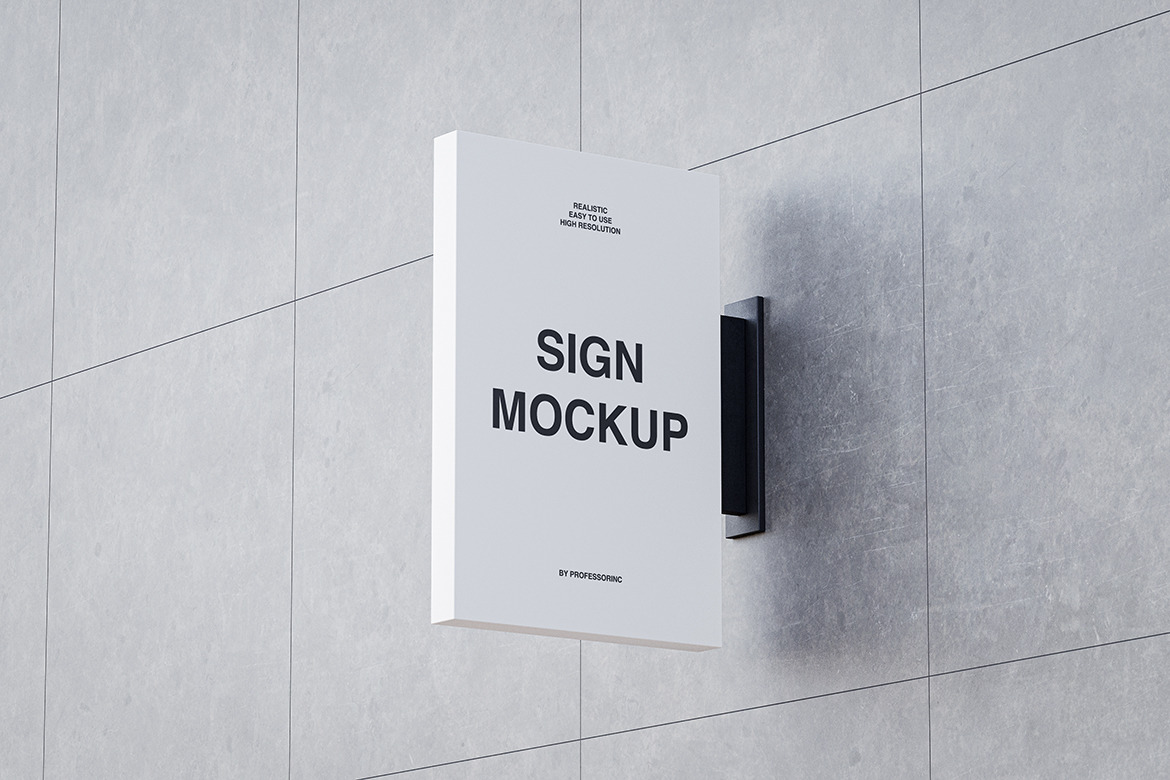 Shop Sign Mockup Set