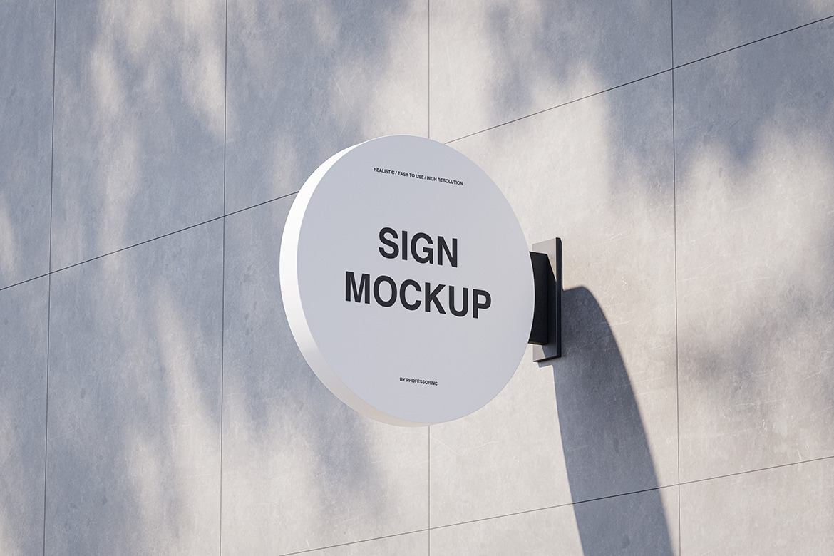 Shop Sign Mockup Set