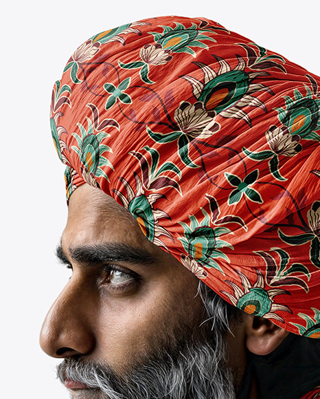 Man in Turban Mockup