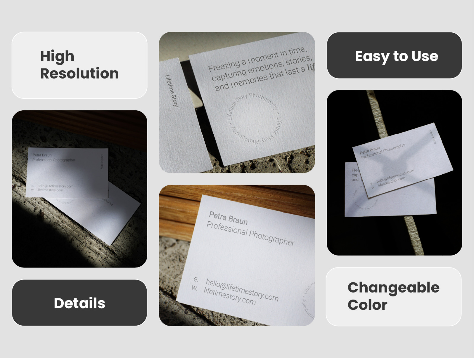Business Card Mockup Set Business Card Mockup Set