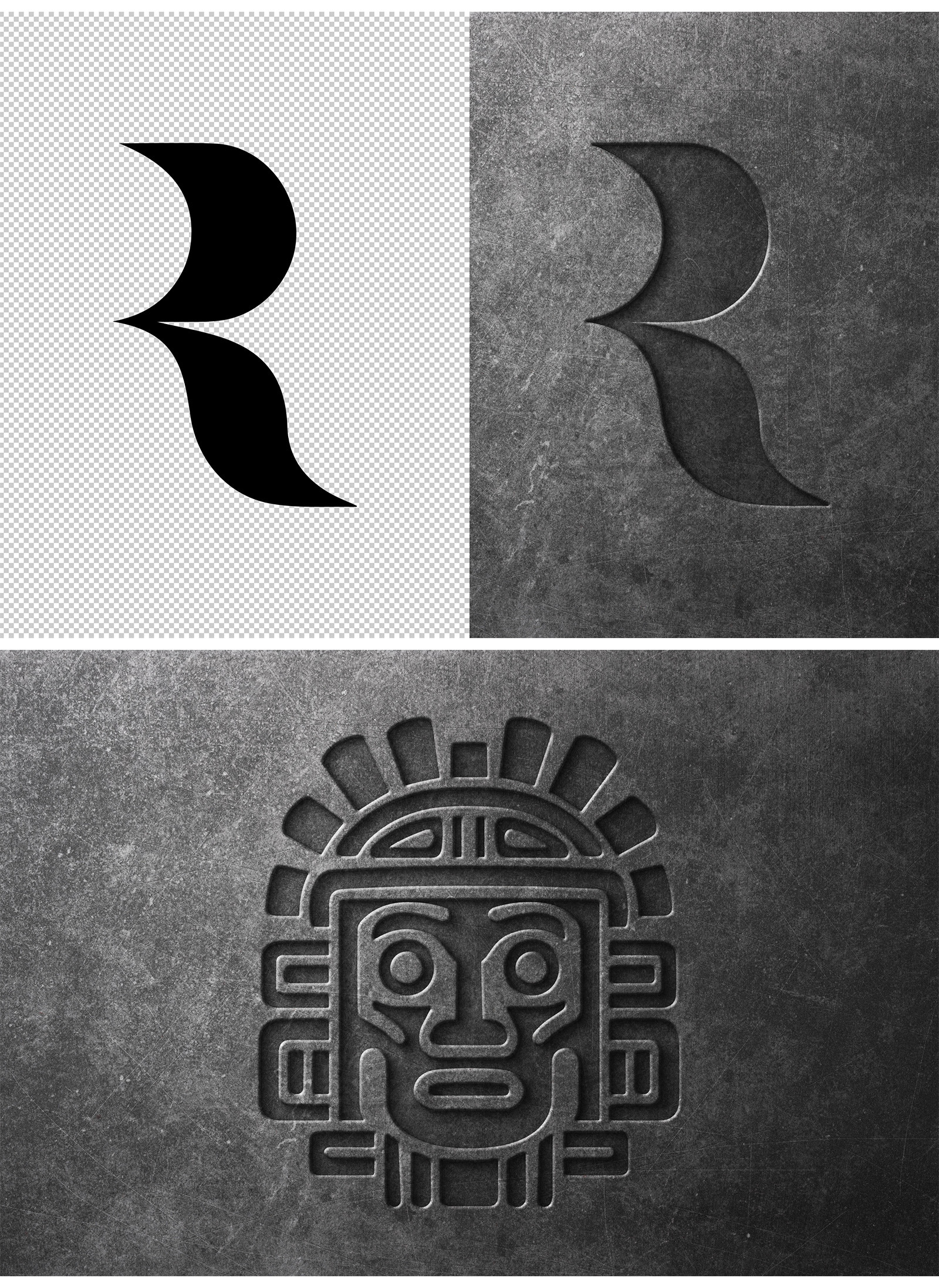 Concrete Text & Logo Mockup Concrete Text & Logo Mockup