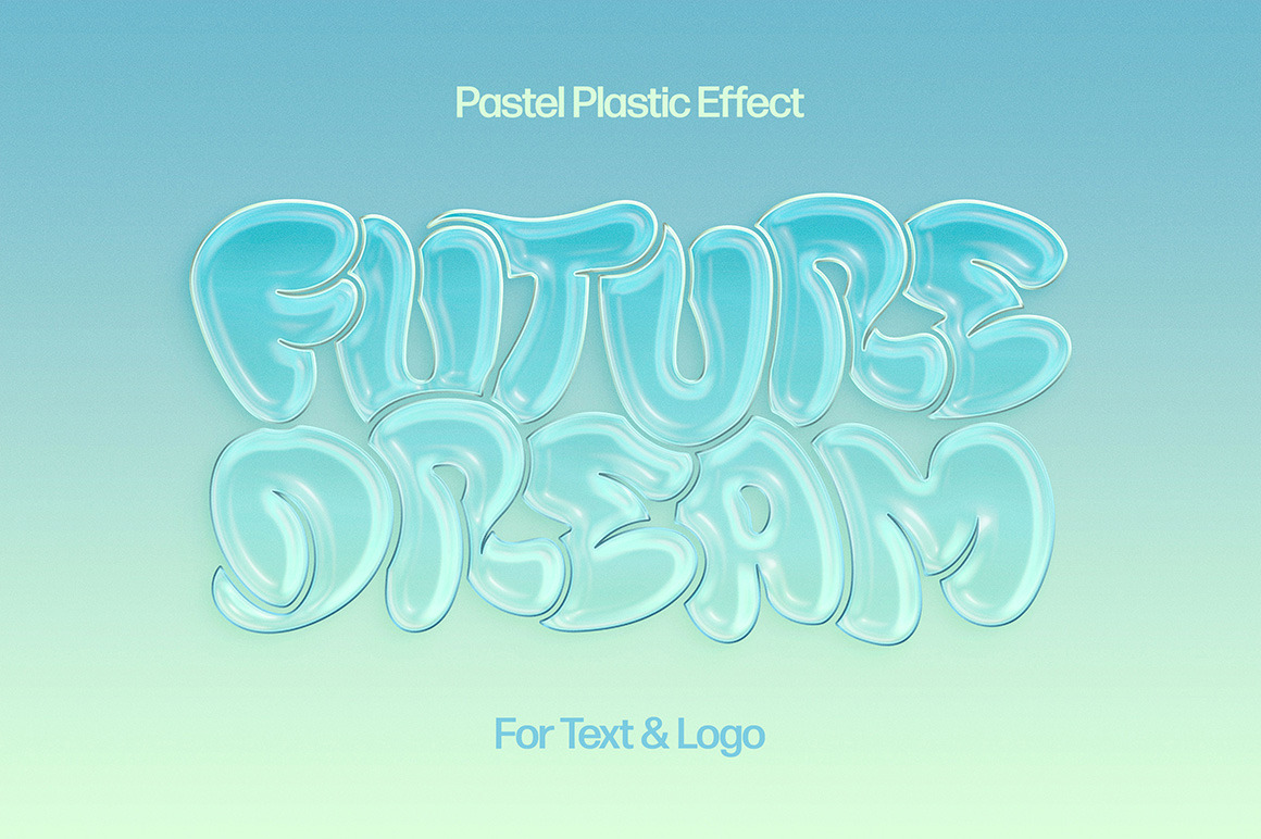 Pastel Plastic Text & Logo Effect Pastel Plastic Text & Logo Effect
