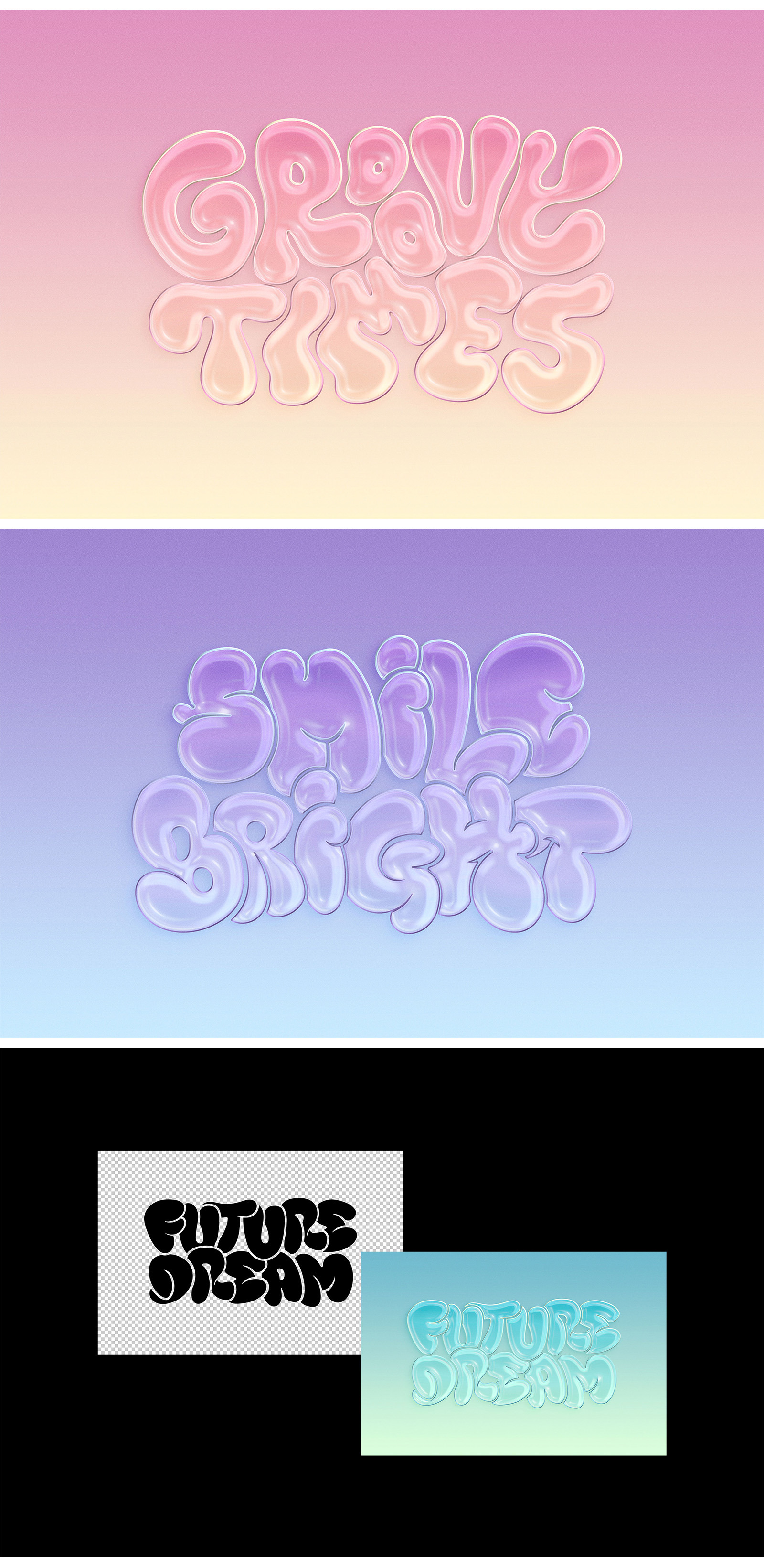 Pastel Plastic Text & Logo Effect Pastel Plastic Text & Logo Effect