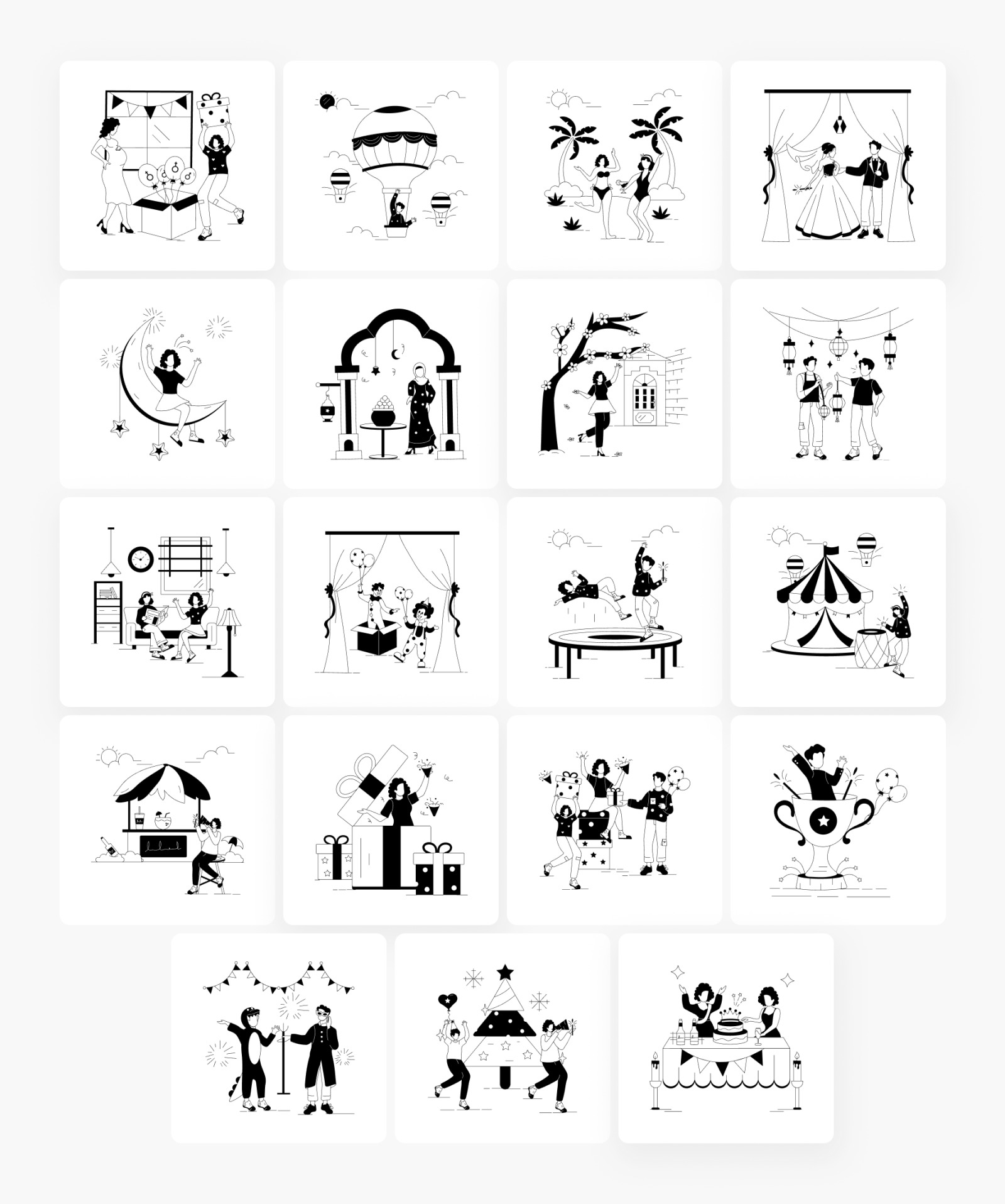 Celebration and Festival Illustrations Celebration and Festival Illustrations