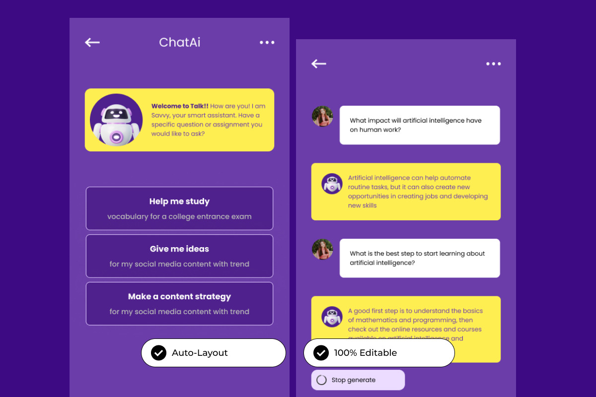 ChatAI - AI Chatbot Mobile App ChatAI - AI Chatbot Mobile App