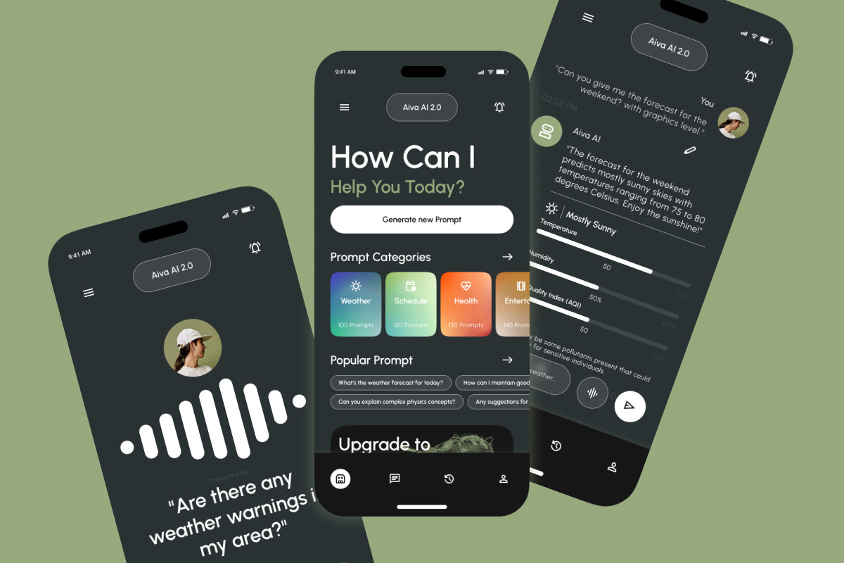 Aiva - AI Chatbot Mobile App Aiva - AI Chatbot Mobile App