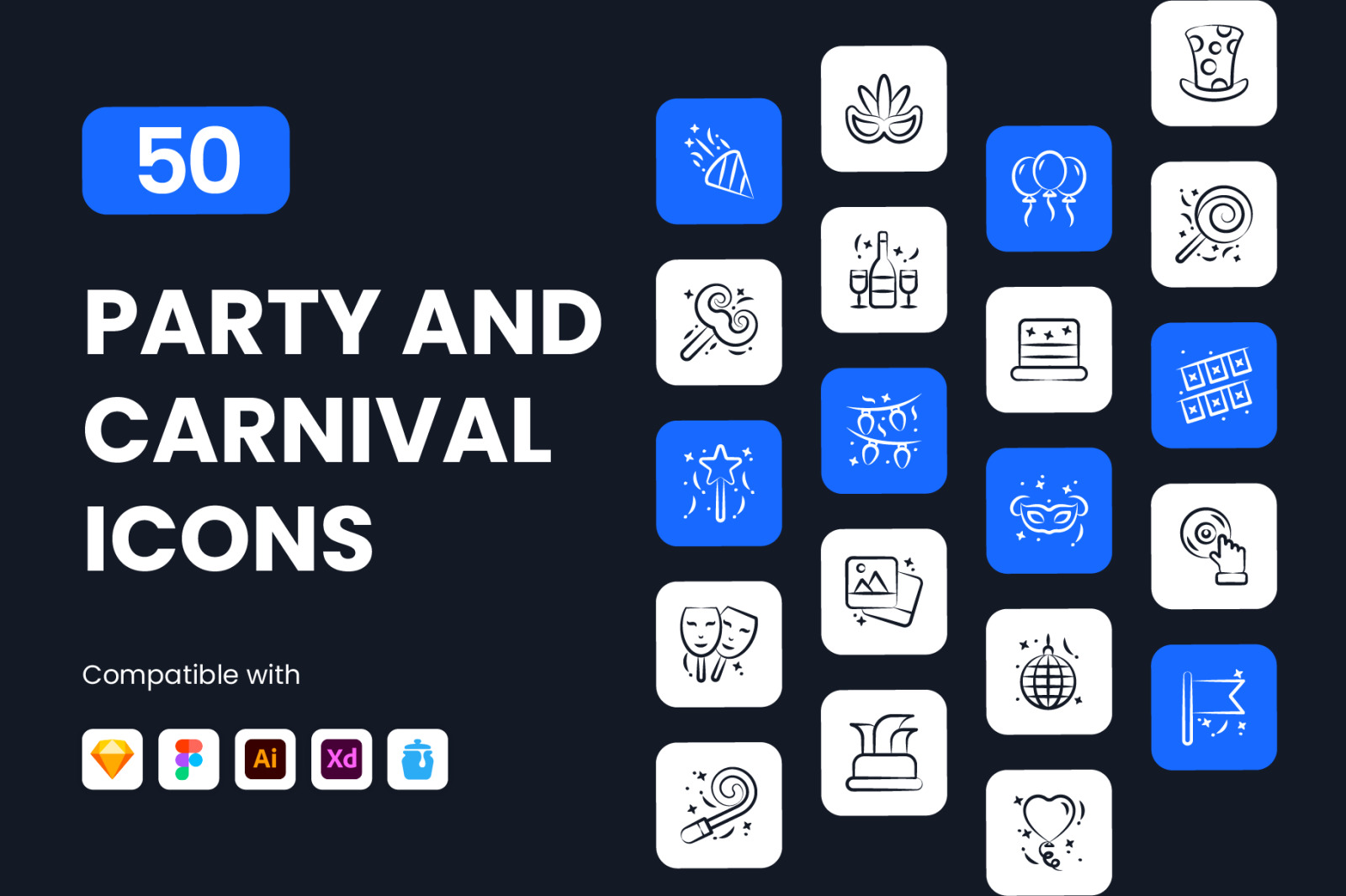 Party and Carnival Icons Party and Carnival Icons