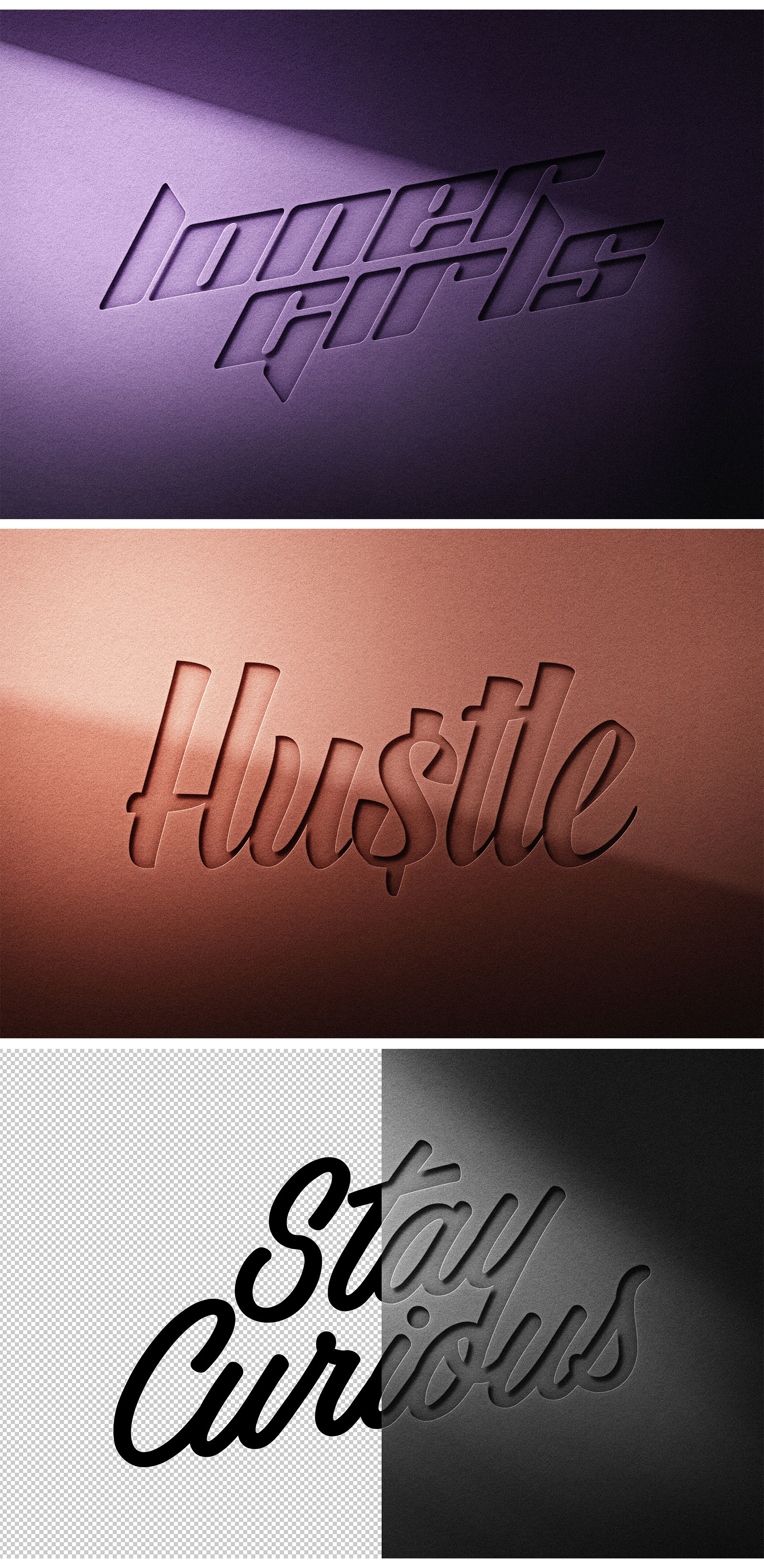 Paper Cutout Logo Mockup Paper Cutout Logo Mockup