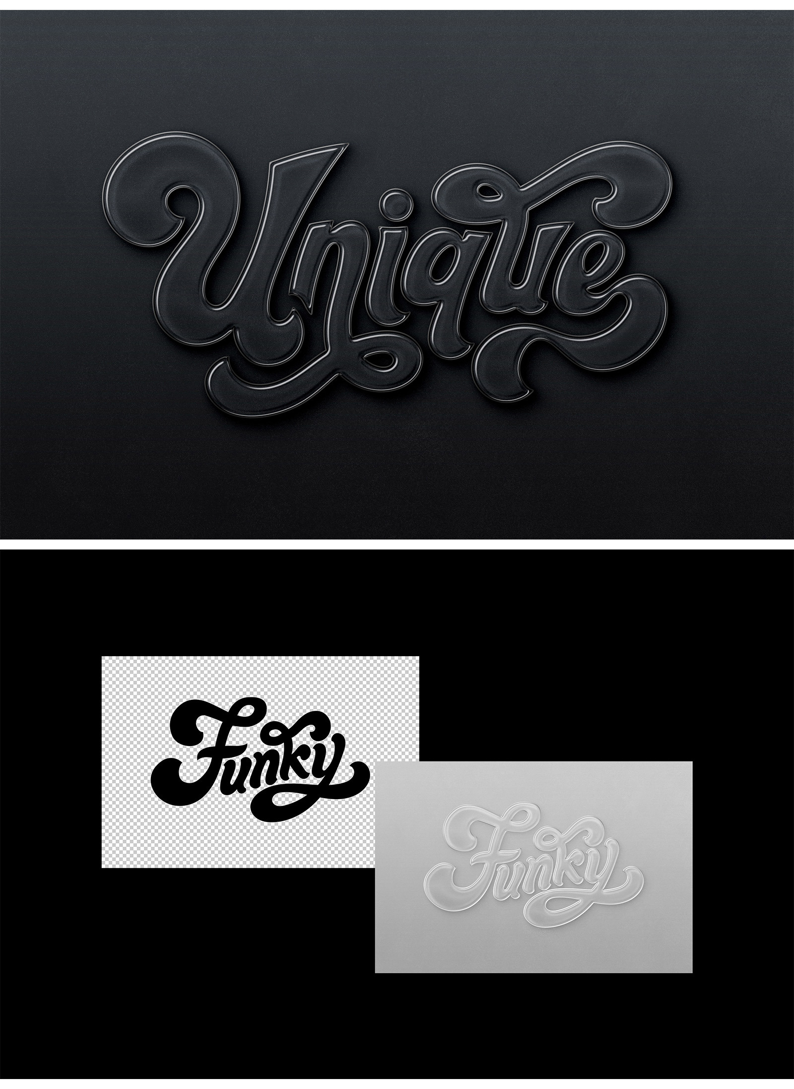 Minimalistic Plastic Text & Logo Effect Minimalistic Plastic Text & Logo Effect
