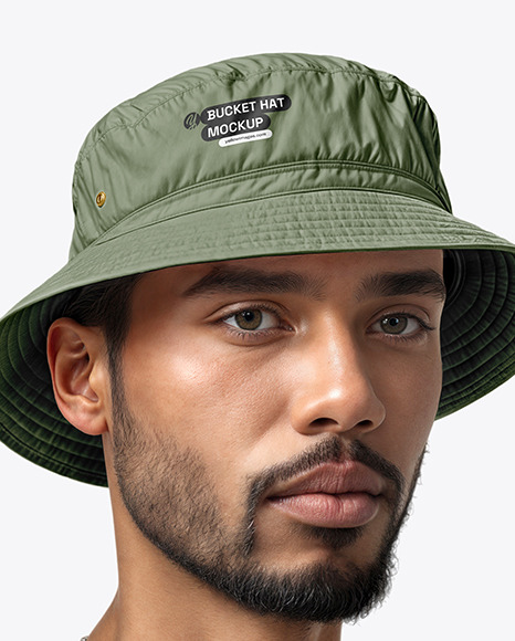 Man in a Bucket Hat Mockup