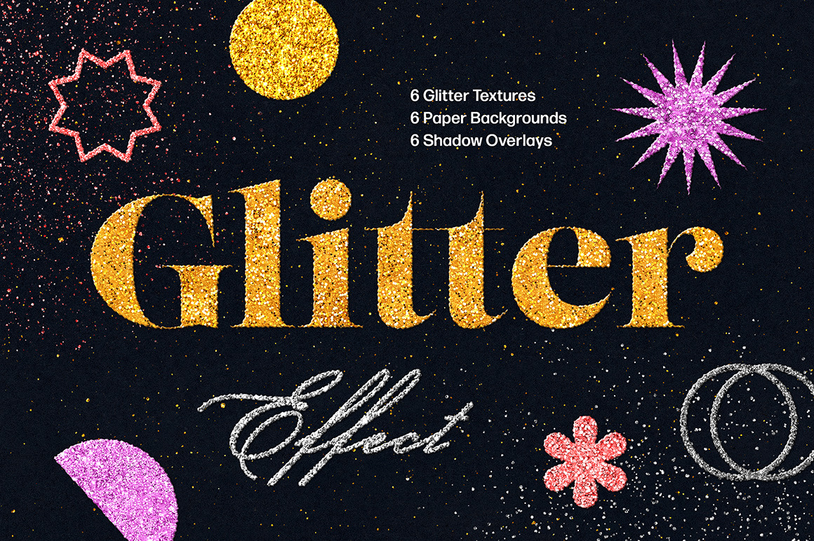 Sparkling Glitter Text &amp; Logo Effect