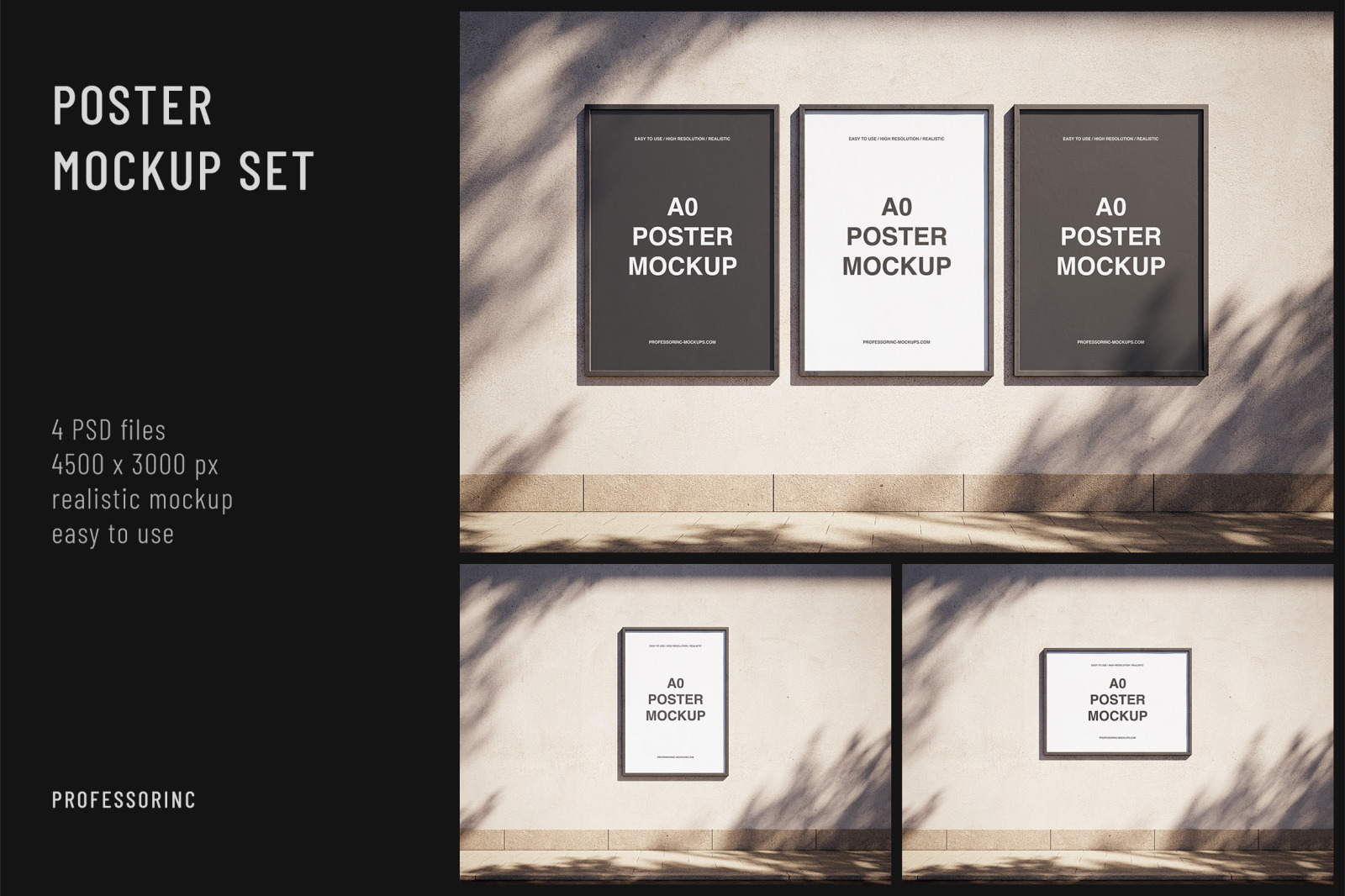 Poster Mockup Set Poster Mockup Set