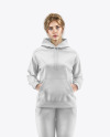 Woman in a Hoodie Mockup