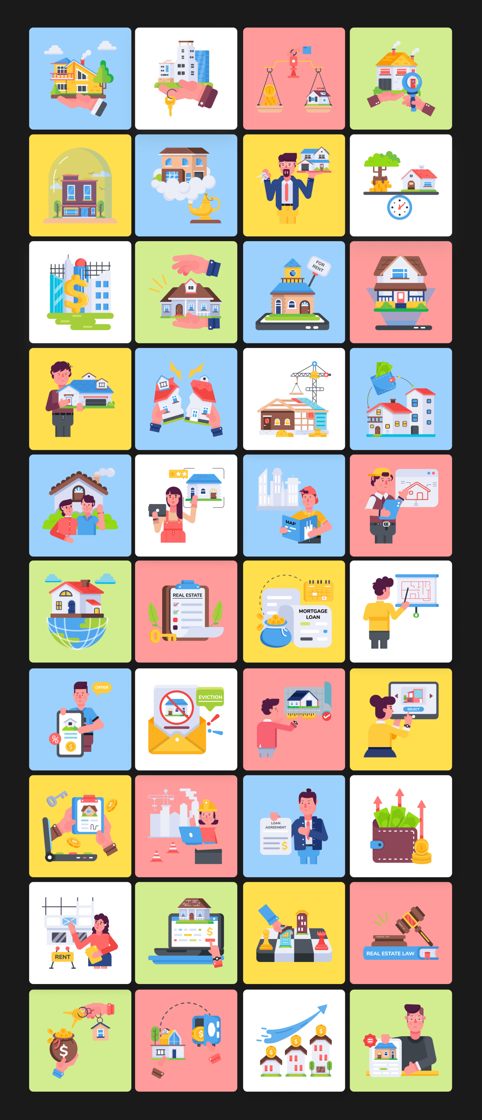 Animated Real Estate Icons