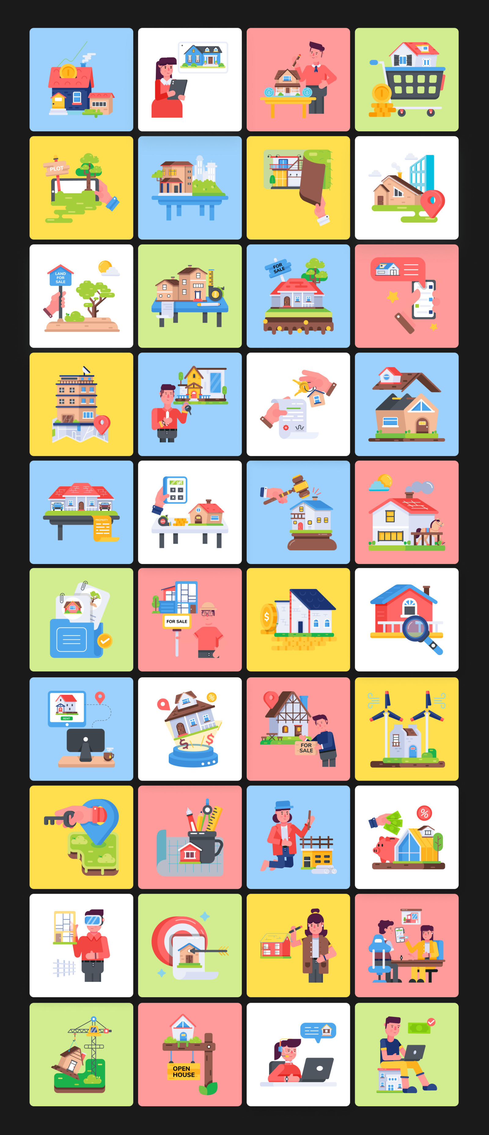 Animated Real Estate Icons