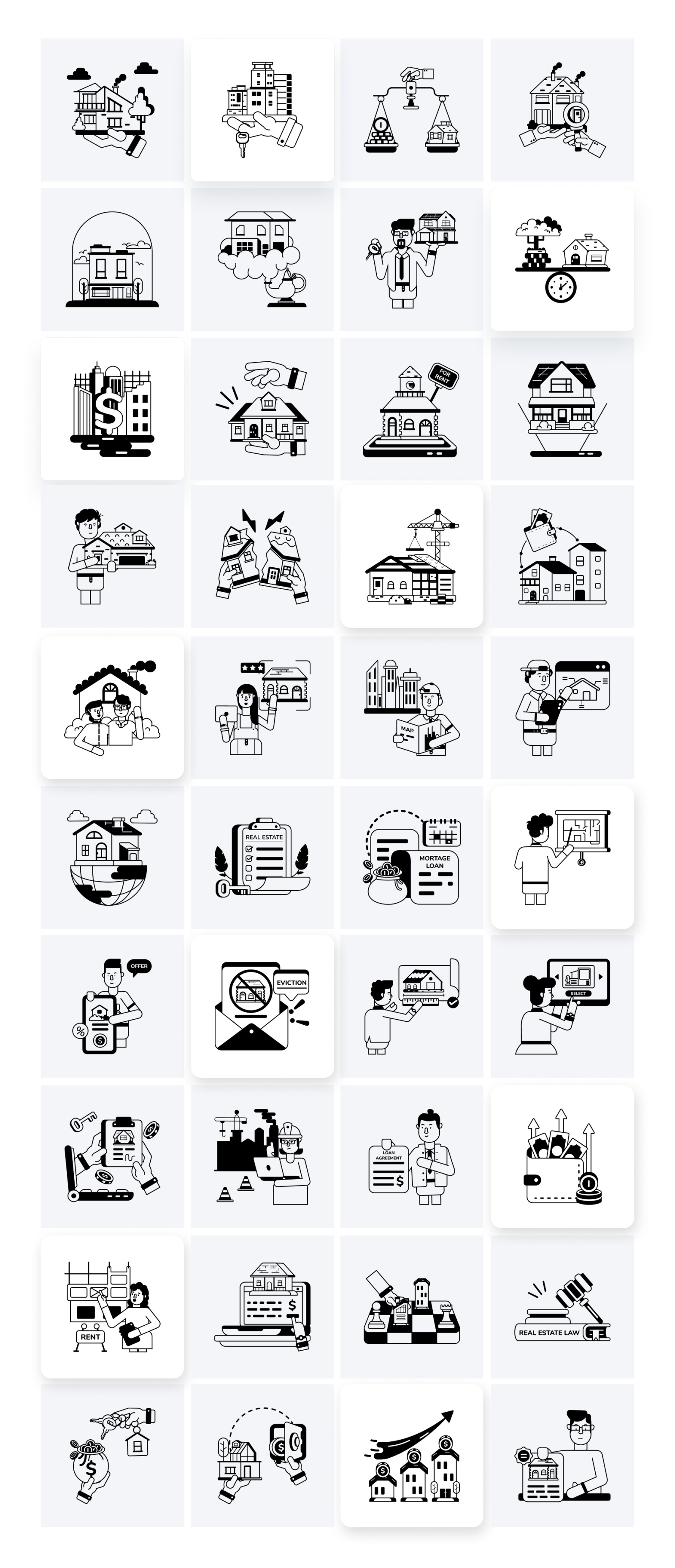 Animated Real Estate Icons