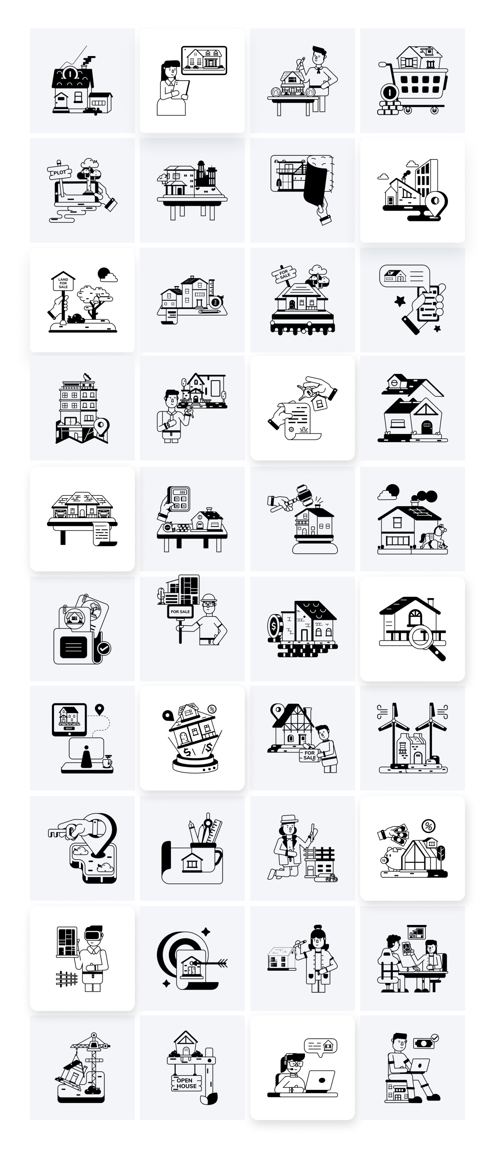 Animated Real Estate Icons