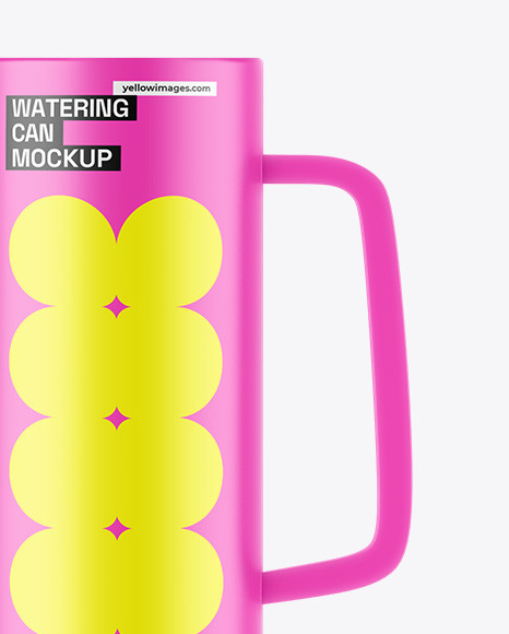 Matte Watering Can Mockup