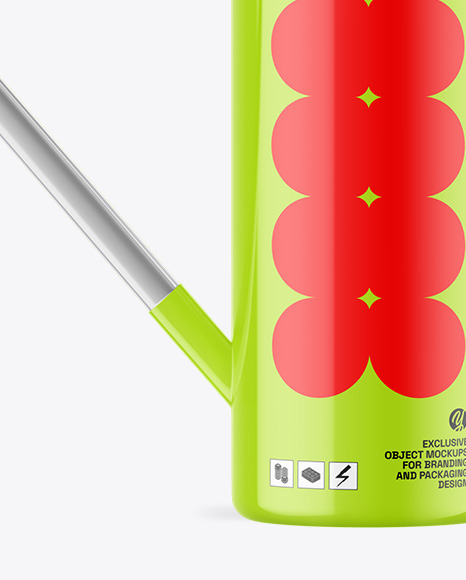 Glossy Watering Can Mockup