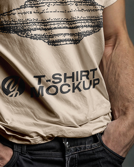 Man in a T-Shirt Mockup