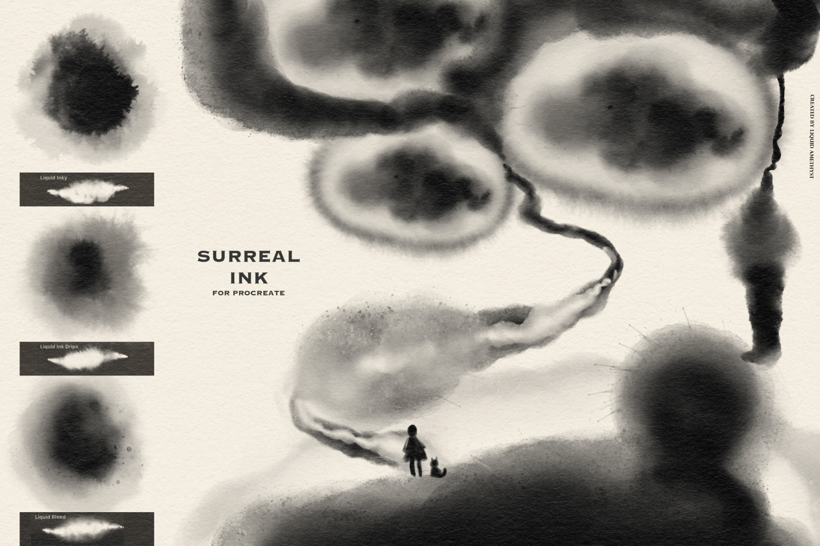 Surreal Ink brush pack for Procreate