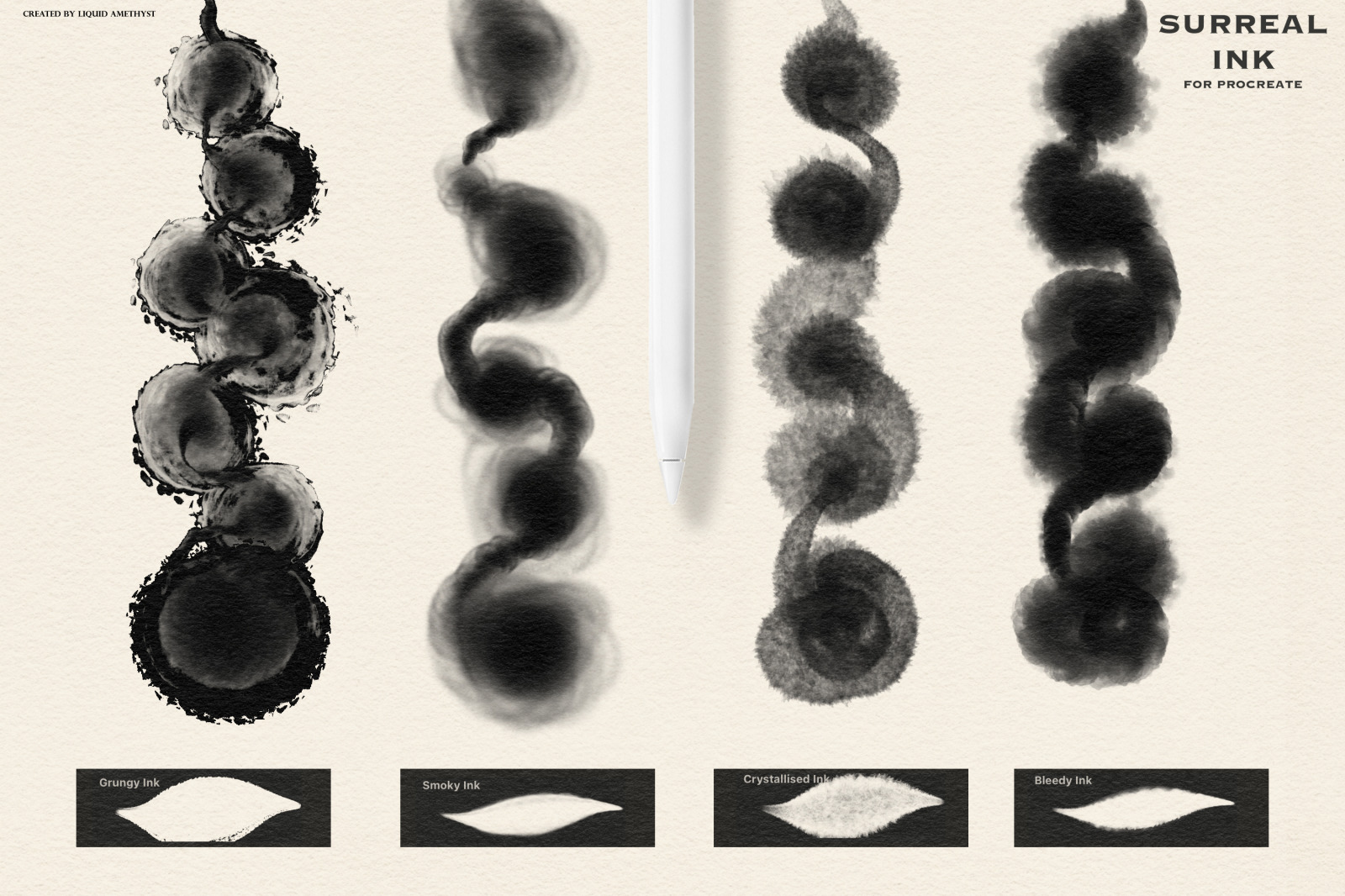 Surreal Ink brush pack for Procreate