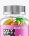 Plastic Bottle with Gummies Mockup