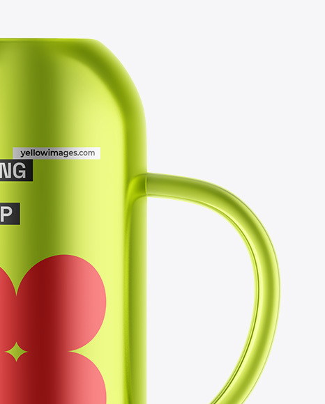 Metallic Watering Can Mockup