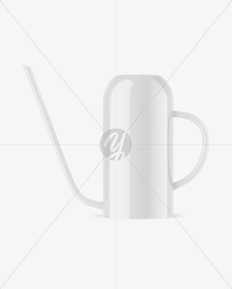 Glossy Watering Can Mockup