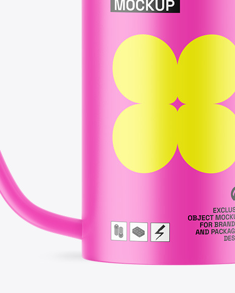 Matte Watering Can Mockup