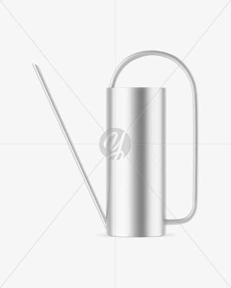 Matte Metallic Watering Can Mockup