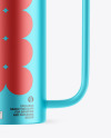 Matte Metallic Watering Can Mockup