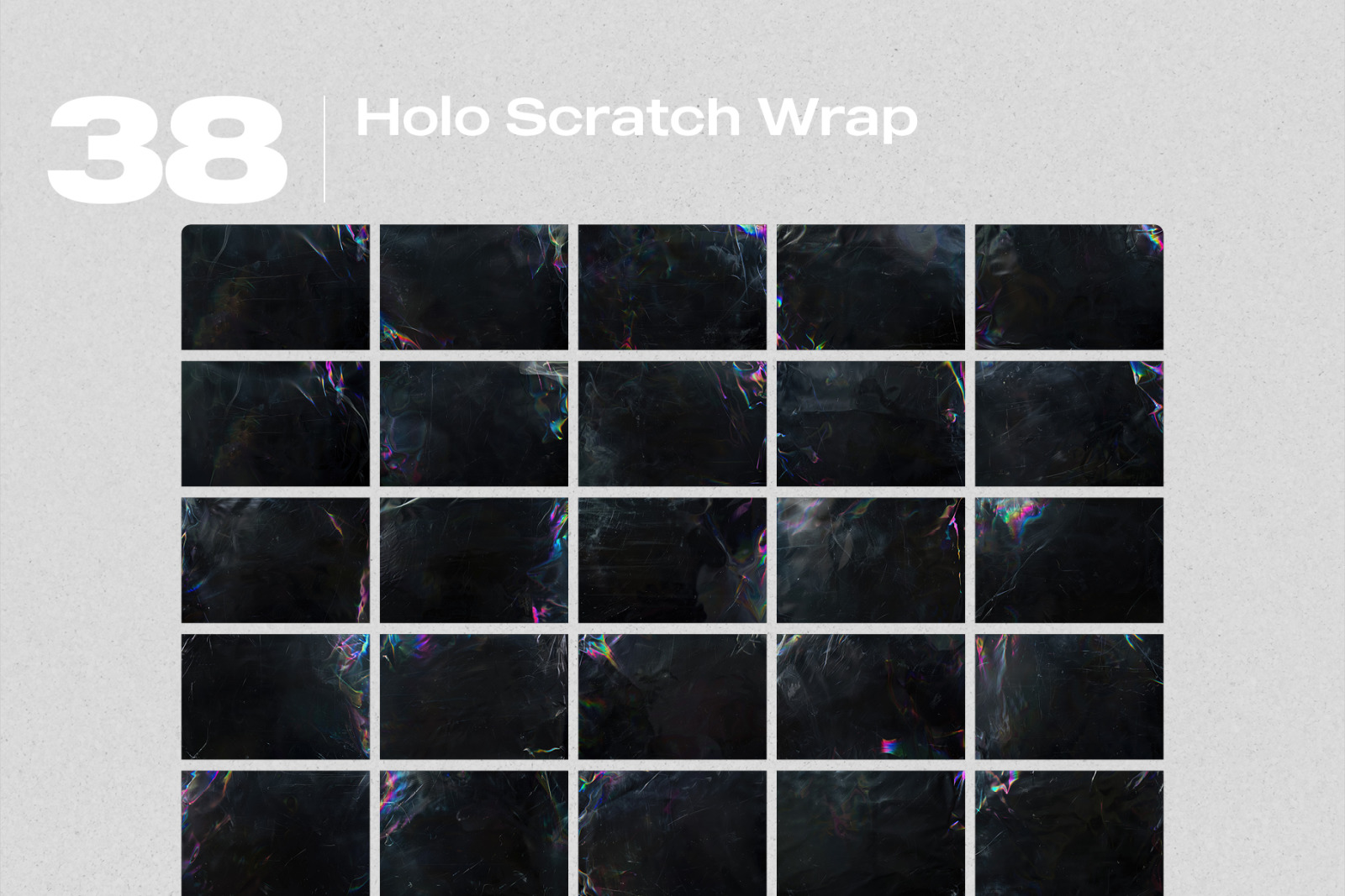 38 Holo Scratch Wrap Effect Photo Overlays