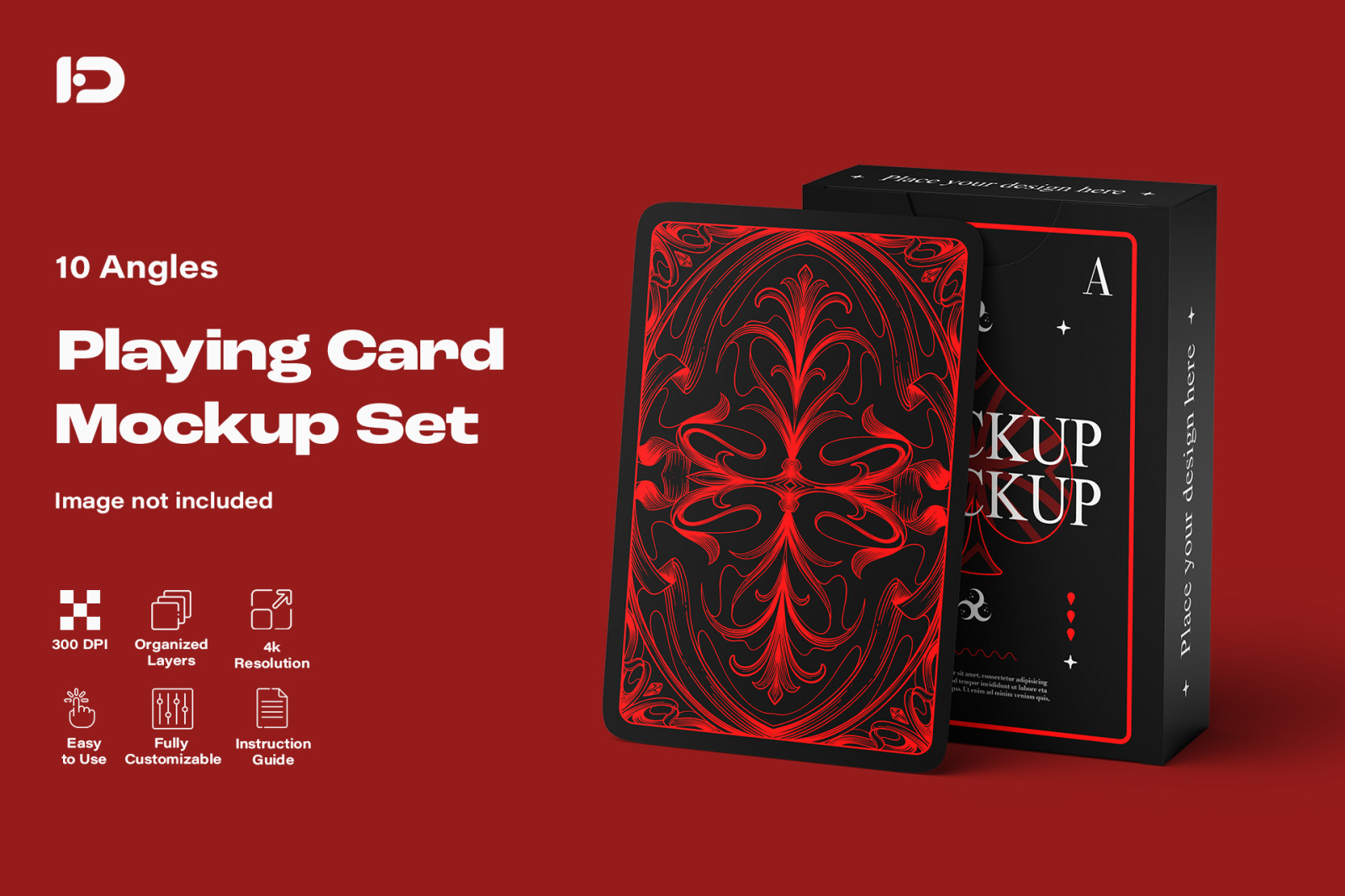 Playing Card Mockup Set Playing Card Mockup Set