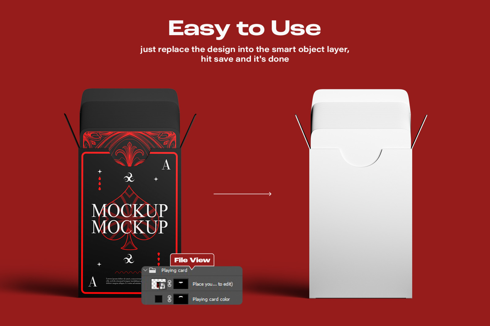 Playing Card Mockup Set Playing Card Mockup Set
