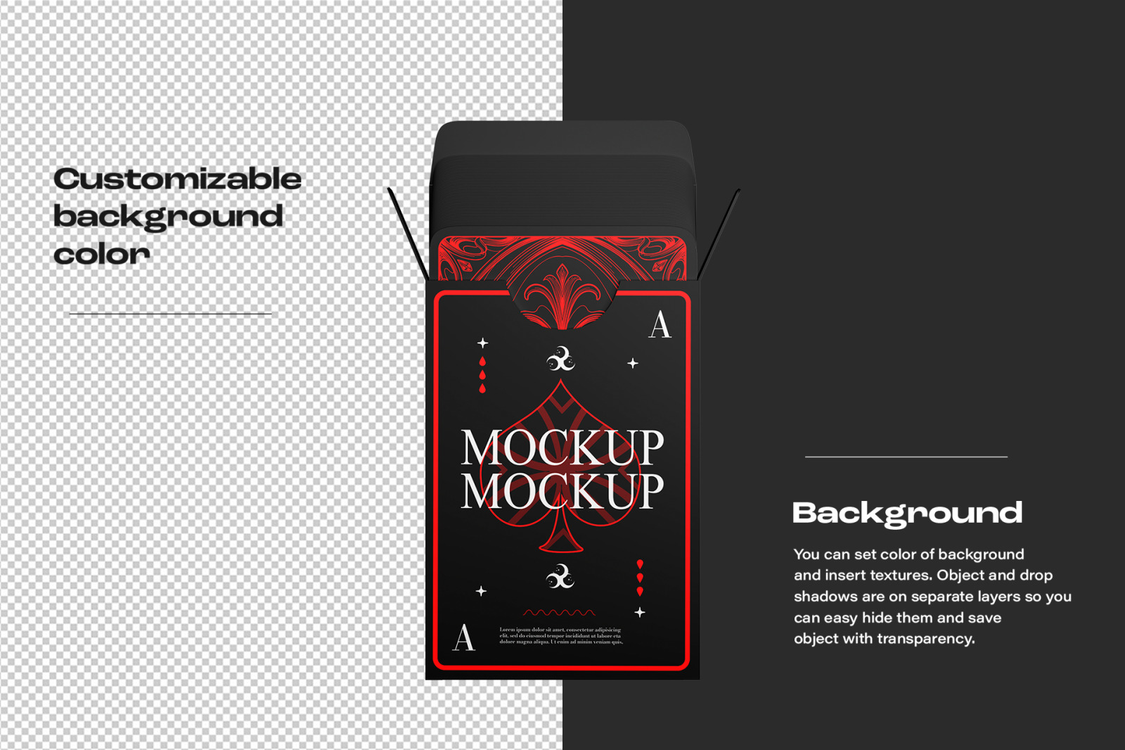 Playing Card Mockup Set Playing Card Mockup Set