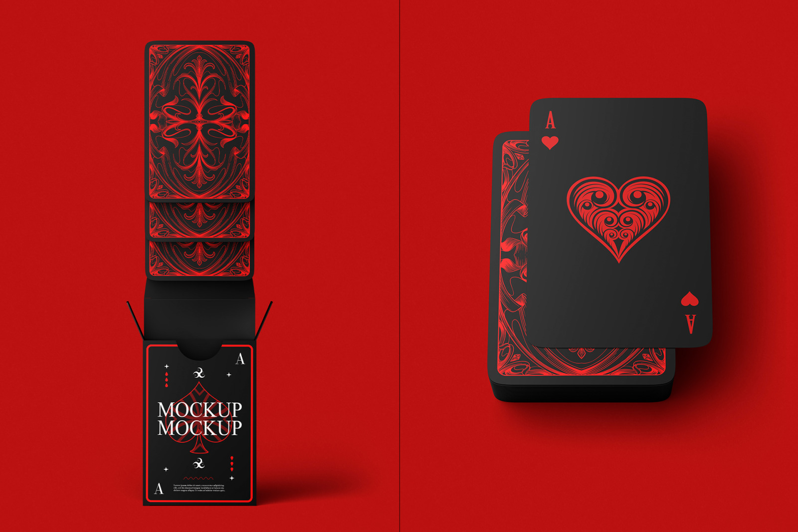 Playing Card Mockup Set Playing Card Mockup Set
