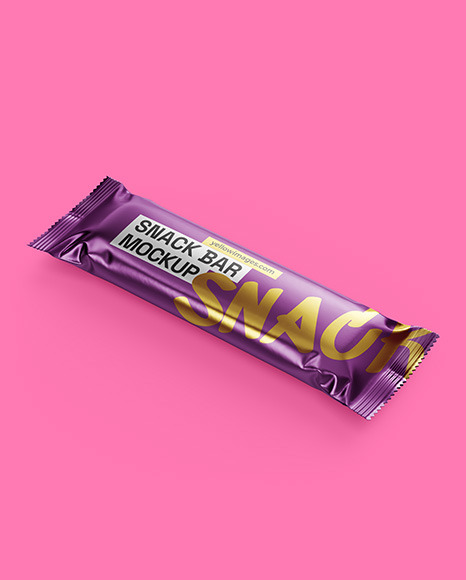 Metallic Snack Bar Mockup