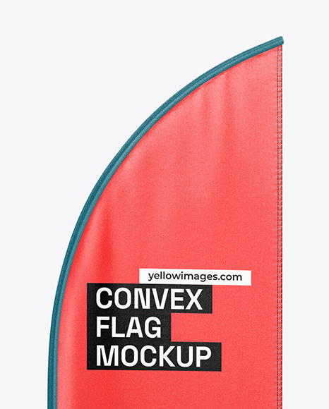 Convex Flag Mockup