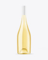 Clear Glass White Wine Bottle Mockup