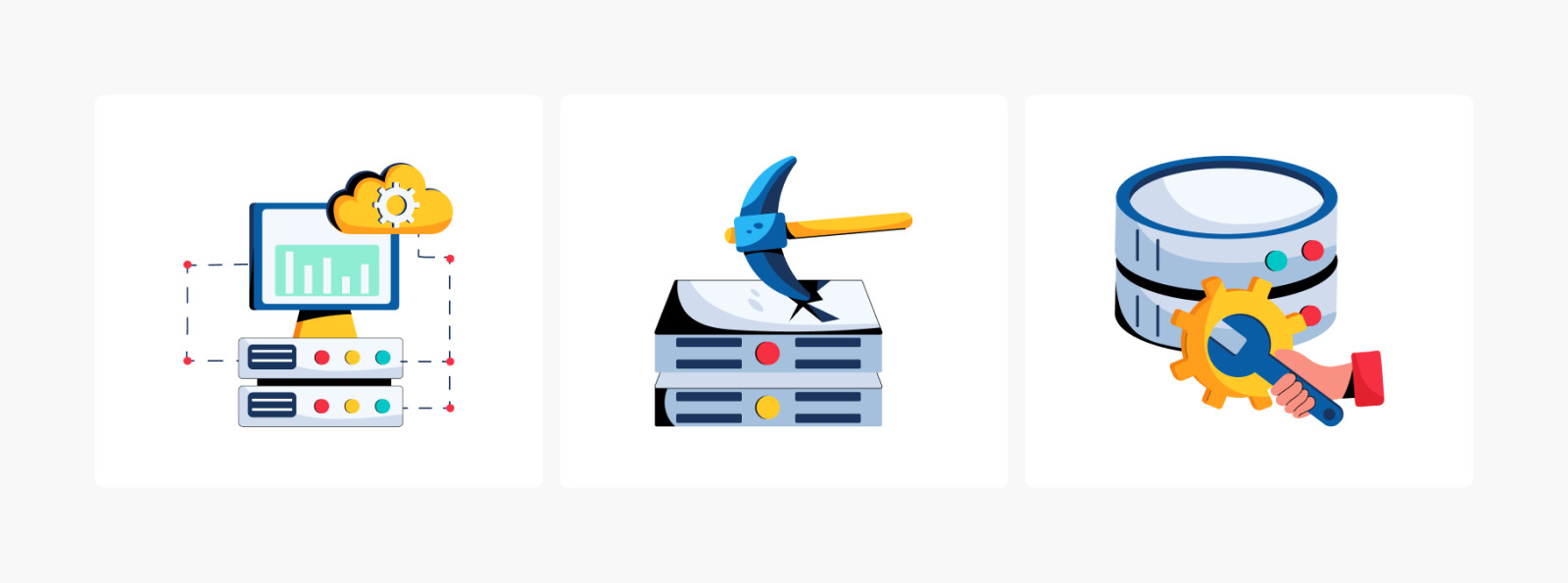 Animated Data Center Icons