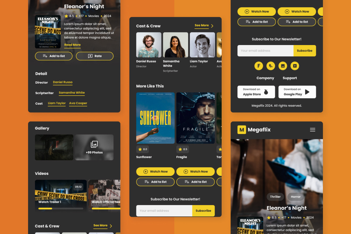 Megaflix - Movie Streaming Landing Page V2