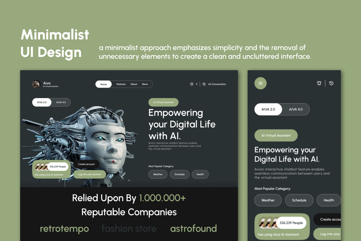 Aiva - AI Chatbot Landing Page V1 Aiva - AI Chatbot Landing Page V1