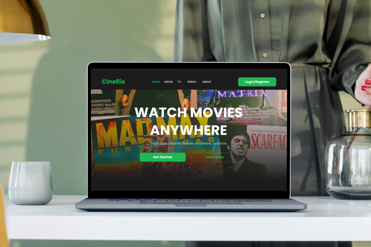 Cineflix - Movie Streaming Landing Page V1