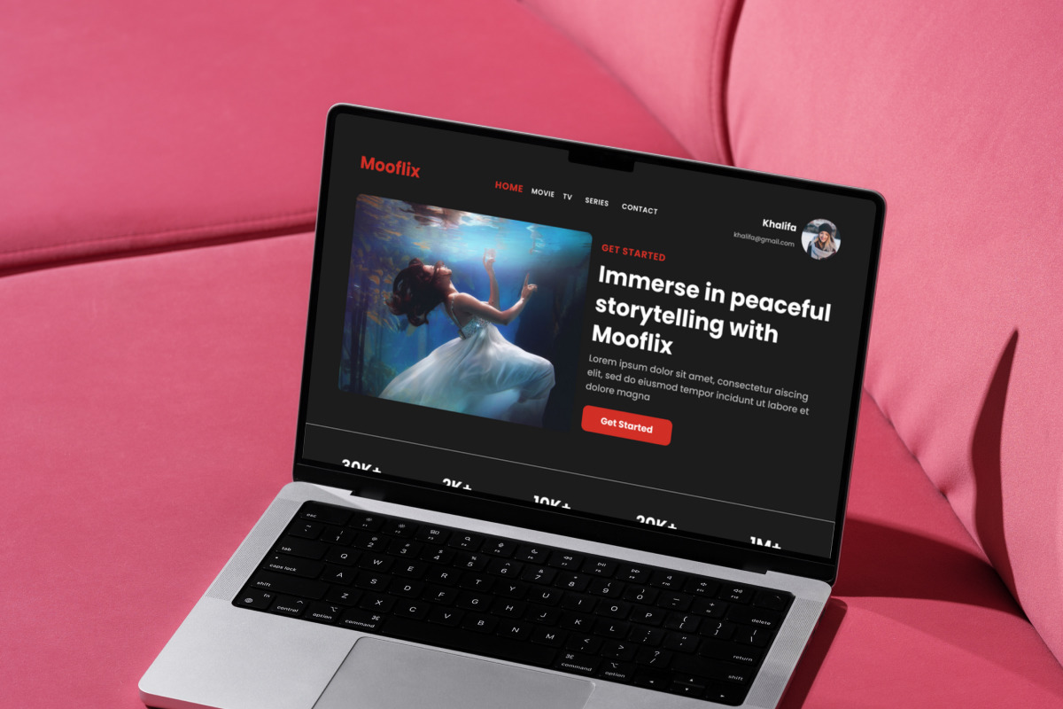 Mooflix - Movie Streaming Landing Page V1