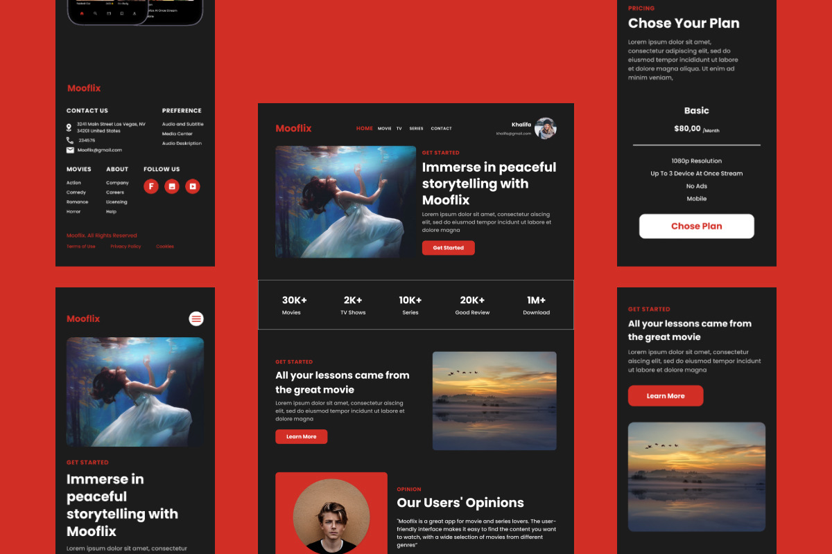 Mooflix - Movie Streaming Landing Page V1 Mooflix - Movie Streaming Landing Page V1
