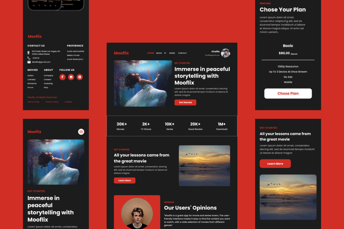 Mooflix - Movie Streaming Landing Page V1