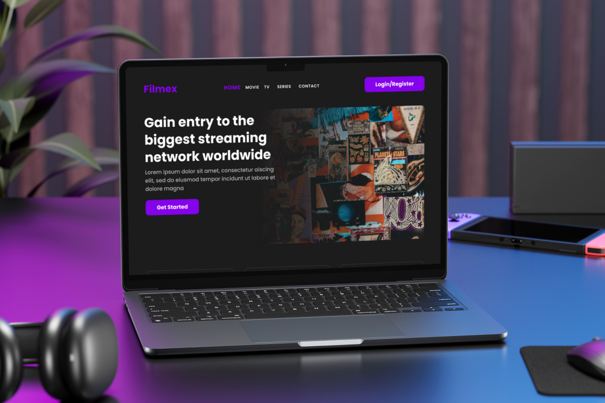 Filmex - Movie Streaming Landing Page V1