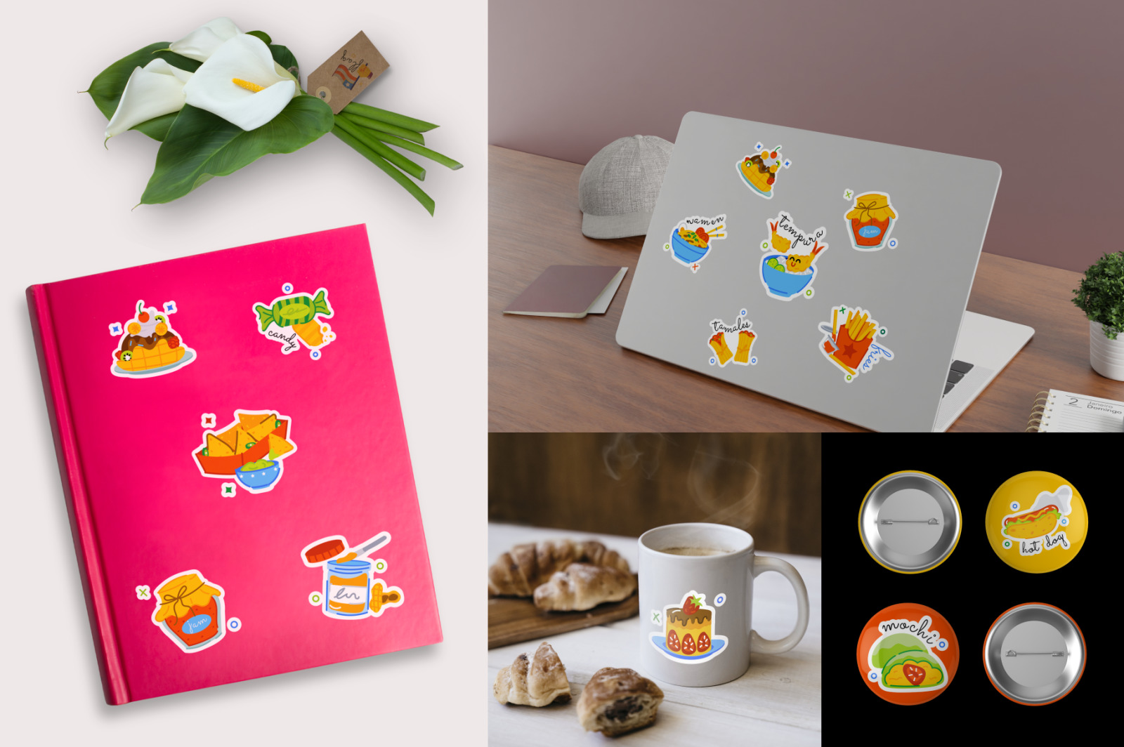 Animated Food Stickers